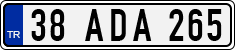 License plate of Turkey, Regular plates