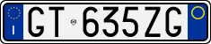 License plate of Italy, Cars (1994 year series)