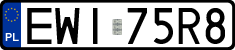 License plates of Poland, Regular car plates