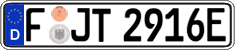 German license plate, Electric vehicles