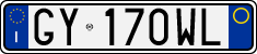 License plate of Italy, Cars (1994 year series)