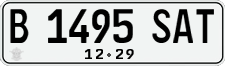 License plate of Indonesia, Regular plates