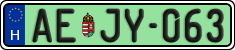license plates of Hungary, Regular plates (2022)
