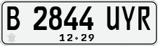 License plate of Indonesia, Regular plates