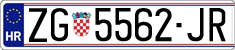 License plate of Croatia, Regular plates