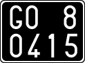 License plate of Italy, Cars (1927 year series)