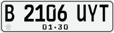 License plate of Indonesia, Regular plates