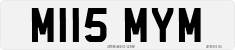 License plate of the United Kingdom, 1983 year system