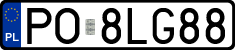 License plates of Poland, Regular car plates