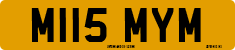 License plate of the United Kingdom, 1983 year system