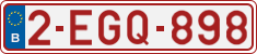 License plate of Belgium, Regular plates (2010)