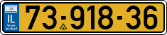 License plate of Israel, Regular plates
