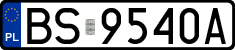 License plates of Poland, Regular car plates
