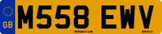 License plate of the United Kingdom, 1983 year system
