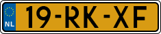 License plate of the Netherlands, Cars