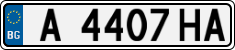 License plate of Bulgaria, Cars