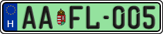 license plates of Hungary, Regular plates (2022)