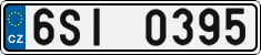 License plate of the Czech Republic, Cars (2001)