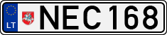 License plate of Lithuania, Cars