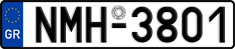 License plate of Greece, Cars
