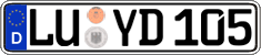 German license plate, Regular plates