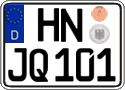 German license plate, Regular plates
