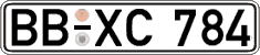 German license plate, Regular plates