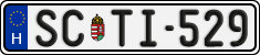 license plates of Hungary, Regular plates (2022)