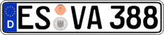 German license plate, Regular plates