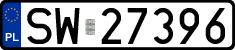 License plates of Poland, Regular car plates