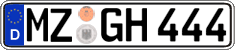 German license plate, Regular plates