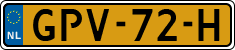 License plate of the Netherlands, Cars