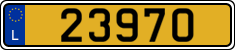 License plate of Luxembourg, Vanity Plates