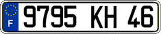 French license plate, FNI