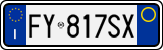 License plate of Italy, Cars (1994 year series)