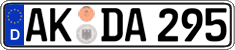 German license plate, Regular plates
