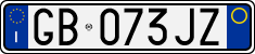 License plate of Italy, Cars (1994 year series)