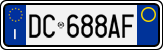 License plate of Italy, Cars (1994 year series)