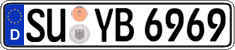 German license plate, Regular plates