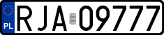 License plates of Poland, Regular car plates
