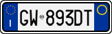 License plate of Italy, Cars (1994 year series)
