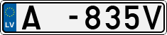 License plate of Latvia, Trailers