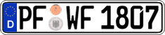 German license plate, Regular plates