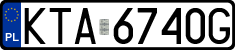 License plates of Poland, Regular car plates