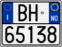 License plate of Italy, Motorcycles (1994 year series)