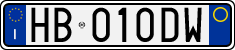 License plate of Italy, Cars (1994 year series)