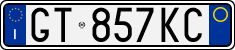 License plate of Italy, Cars (1994 year series)