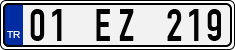 License plate of Turkey, Regular plates