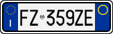 License plate of Italy, Cars (1994 year series)