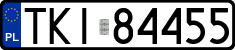 License plates of Poland, Regular car plates